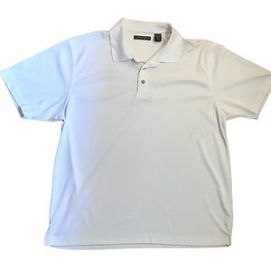 Mens Cubavera White Polo Shirt, Size: XXL